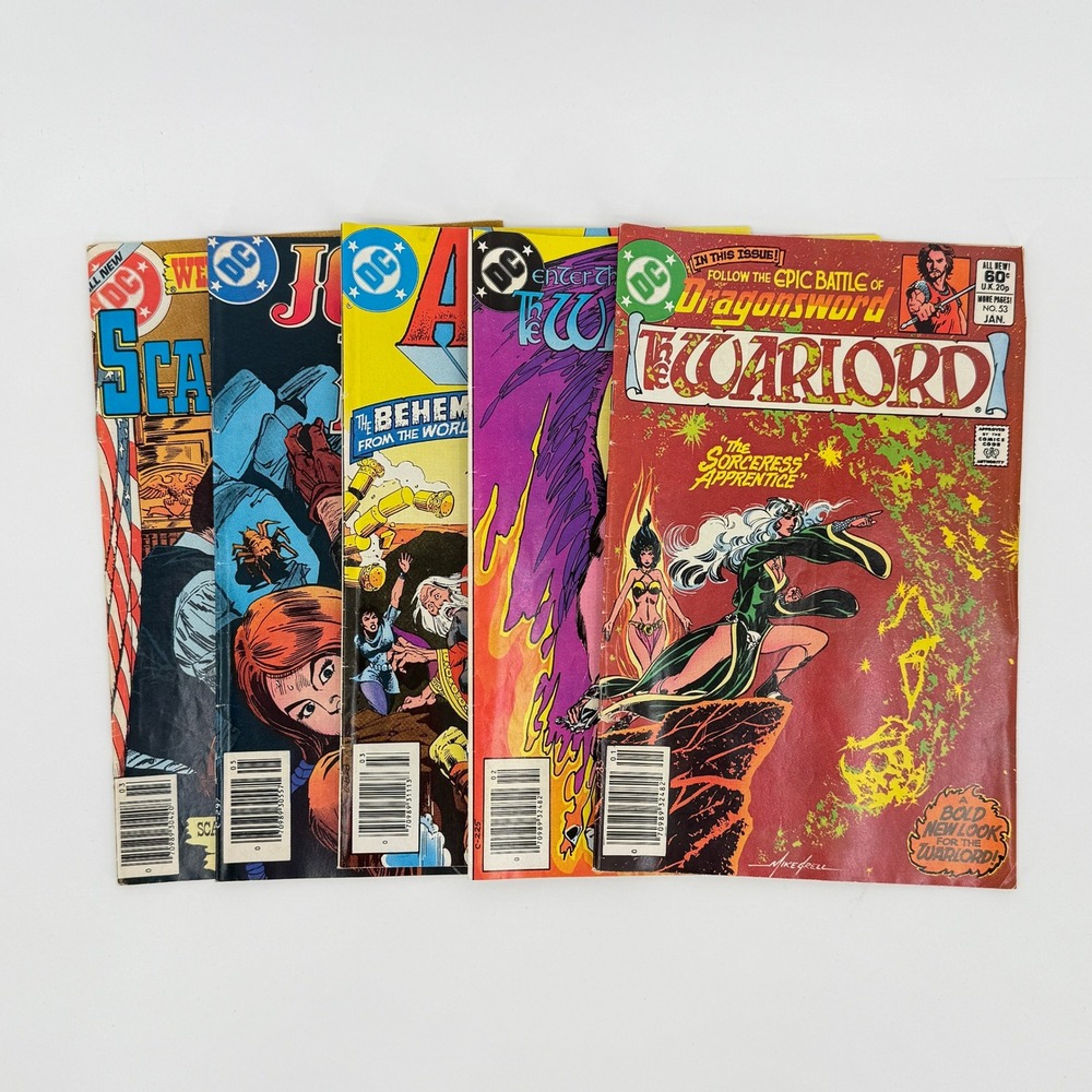 DC Warlord #53 #66 Arak #7 Jonah Hex #72 Weird Western Tales #53 Newsstand Lot